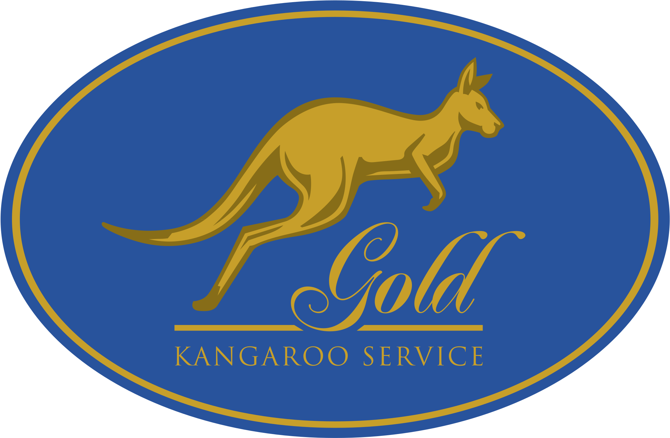 Gold Kangaroo Service Logo Png Transparent - Kangaroo (2400x2400), Png Download