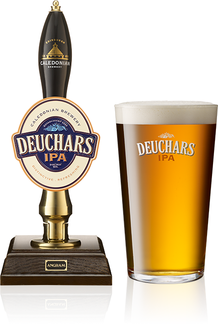 The World-beating Beer - Caledonian Deuchars Ipa (bottle/can) (437x649), Png Download