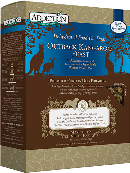 Outback Kangaroo Feast - Addiction Outback Kangaroo Feast Raw Dehydrated Dog (504x612), Png Download