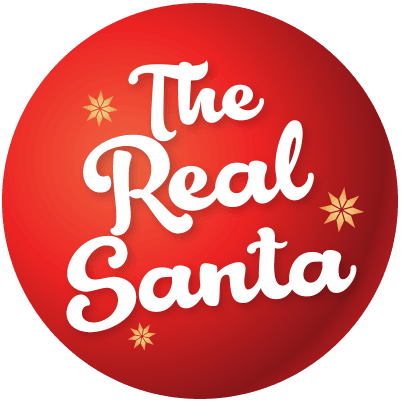 The Real Santa Logo Circle - Santa Claus (401x401), Png Download