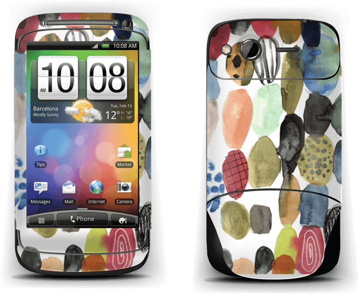 Dots Watercolor - Htc 35h00152-05m Htc Btr6350b/bg32100 Original Oem (800x600), Png Download