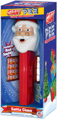 Giant Pez Santa Claus Candy Dispenser For Fresh Candy - Santa Claus Giant Decoration (500x500), Png Download