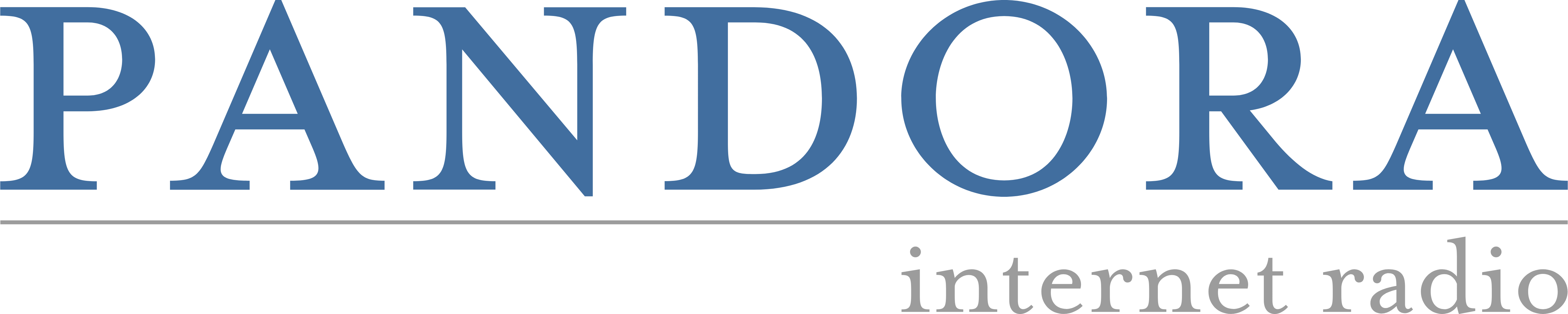 Pandora Internet Radio - Pandora Internet Radio Logo (5000x1002), Png Download