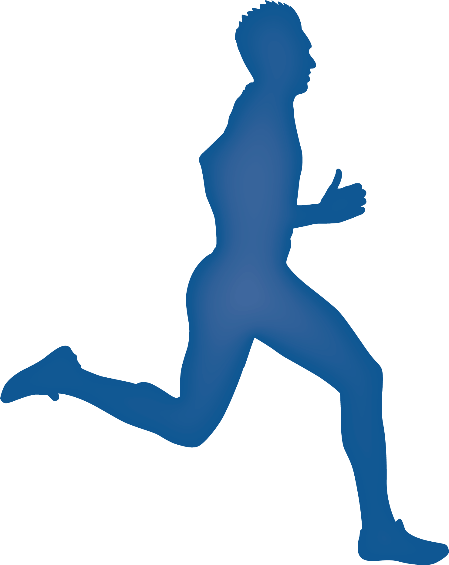 Legs Clipart Running Man - Running Silhouettes (2283x2501), Png Download
