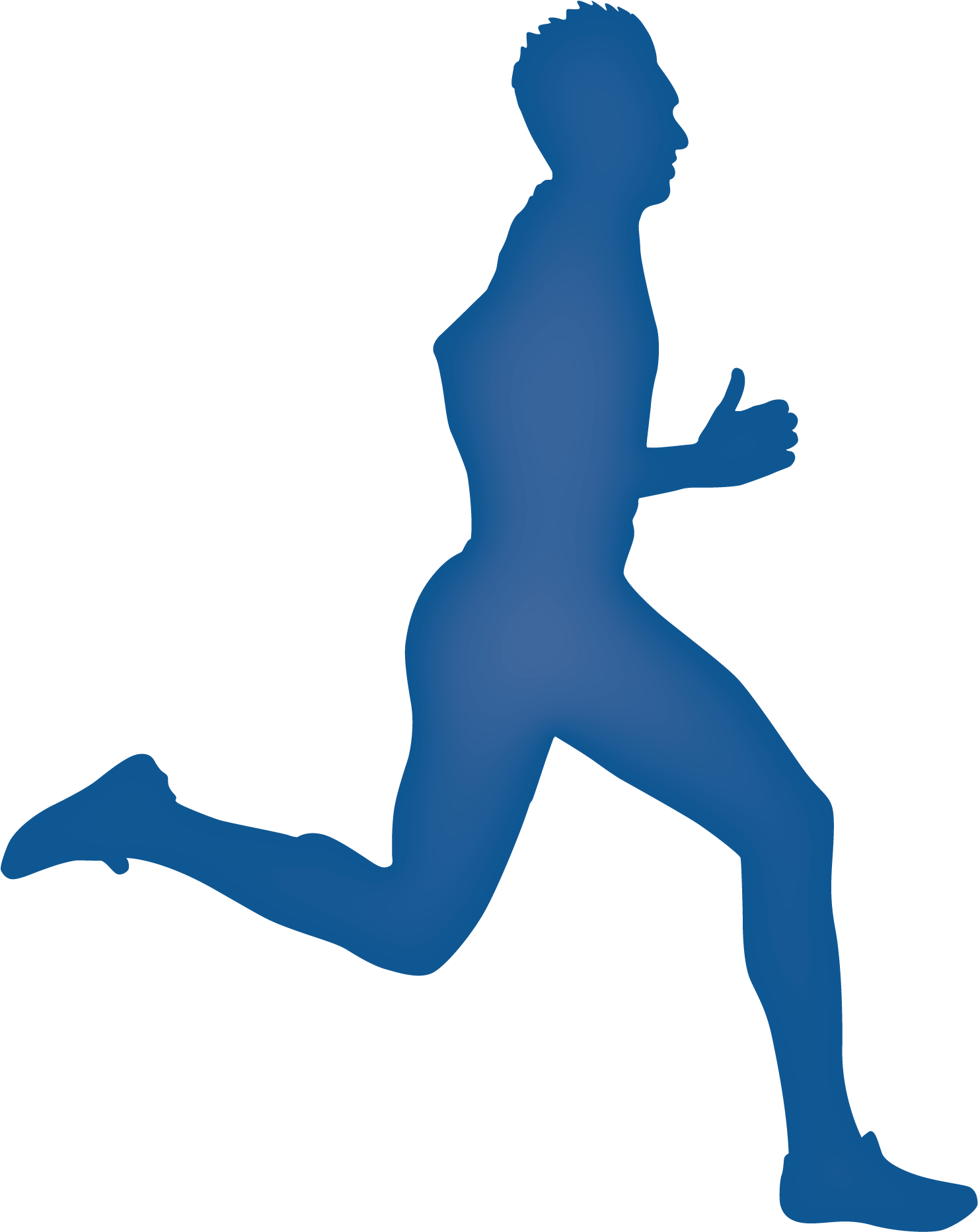 man running silhouette clip art