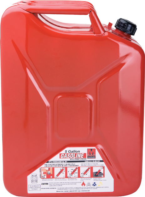Mdw5800 Midwest Can Classic Metal Jerry Gas Can 5 Gallon - Gas Cans At Tractor Supply (463x628), Png Download