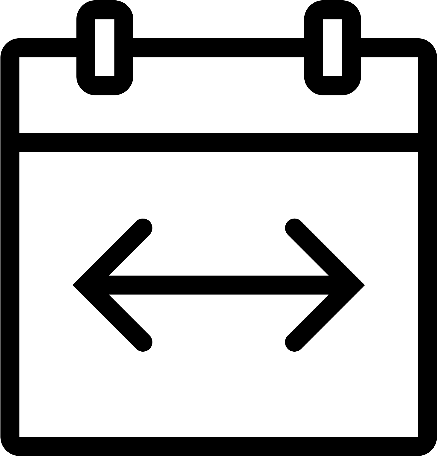 Date Span Icon - Calendar Icon Png (1600x1600), Png Download