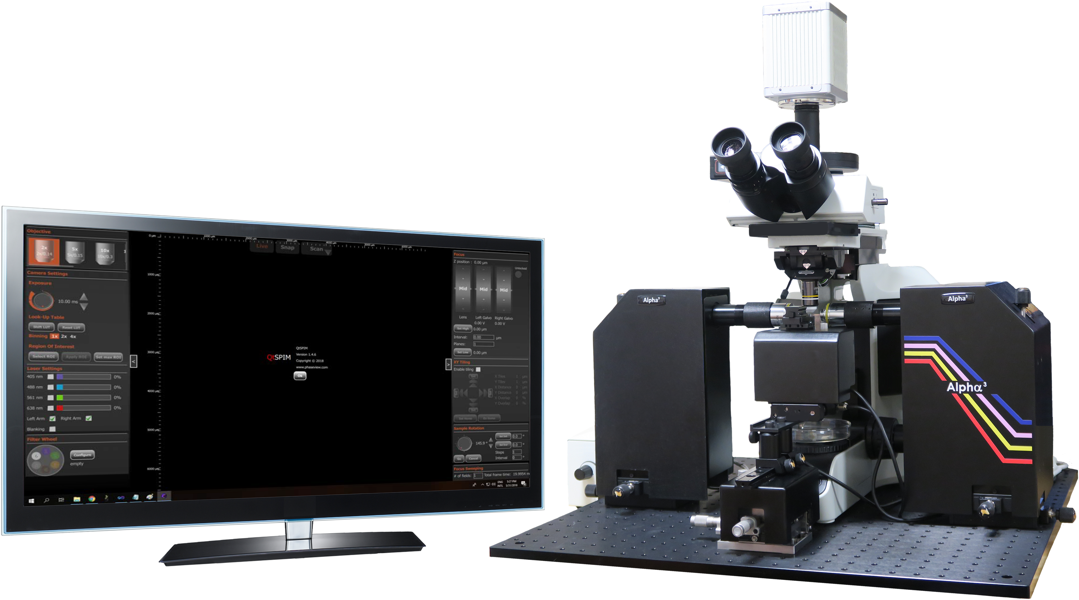 Alphs Light Sheet Image - Computer Monitor (3491x1958), Png Download
