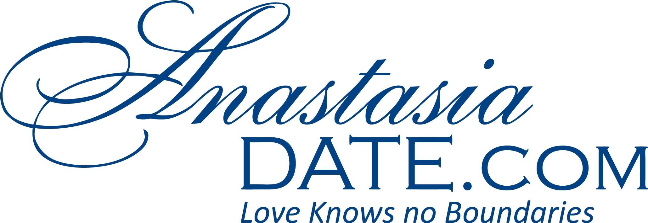 Anastasiadate Official Logo - Date Com Love Knows No Boundaries (2058x738), Png Download