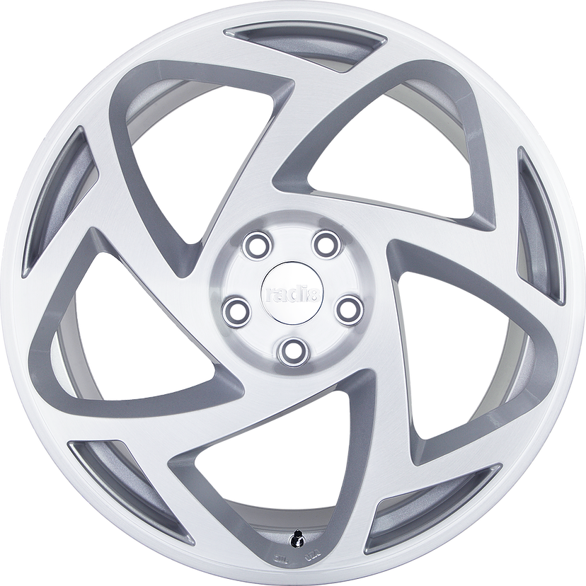 C47acd - Radi8 R8s5 Silver Machined Face (828x828), Png Download