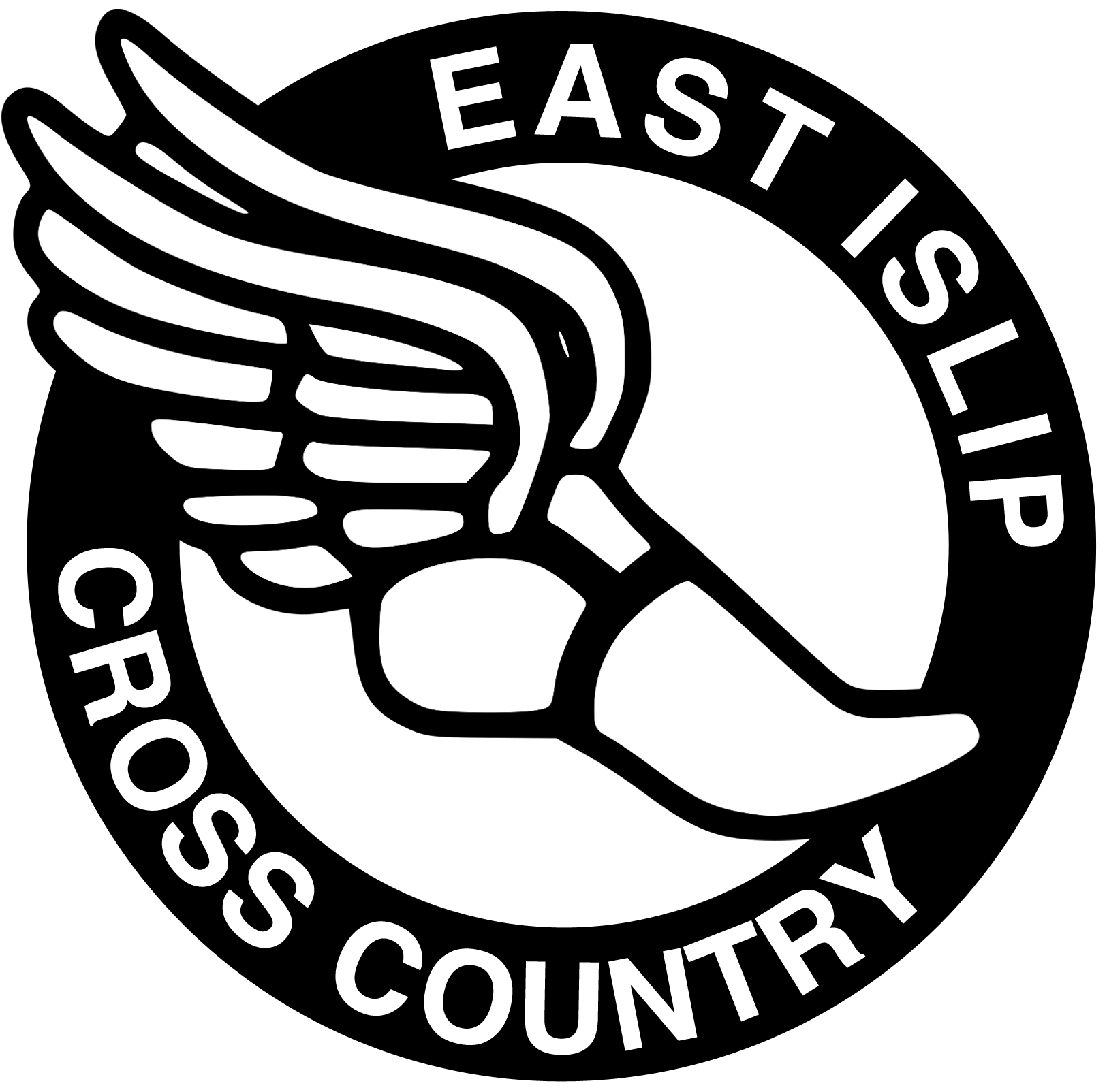 Cross Country Running Symbol Free Download Clip Art - Cross Country Logo Clip Art (1656x1656), Png Download