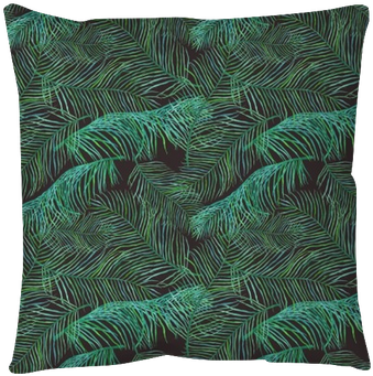 Watercolor Palm Leaves Saemless Pattern On Dark Background - Watercolor Painting (400x400), Png Download