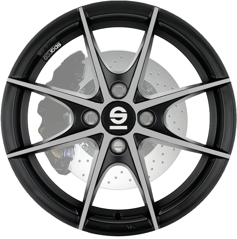 Sparco Trofeo 4 Fume Black Full Polished - Sparco Trofeo 4 16 (800x800), Png Download