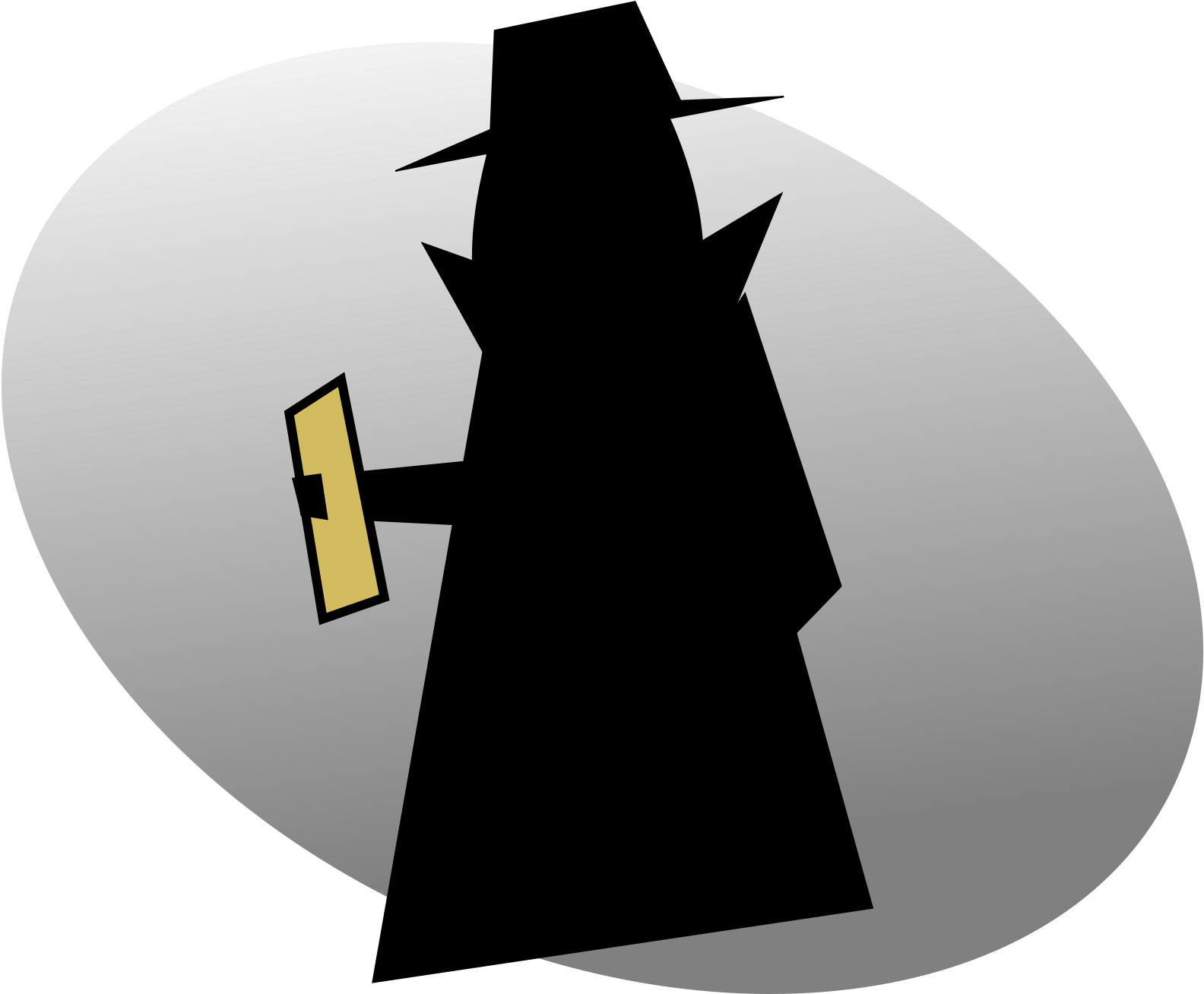 Open - Silhouette Spy (2000x1600), Png Download