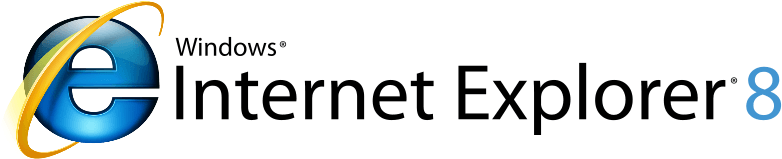 Internet Explorer 8 Wordmark Extended - Windows Internet Explorer 8 Logo (800x267), Png Download