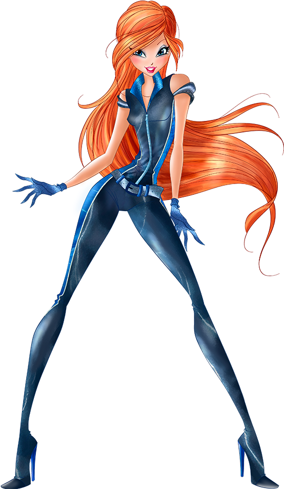 World Of Winx Bloom In Spy Outfit Png Picture - World Of Winx Bloom (1000x1000), Png Download
