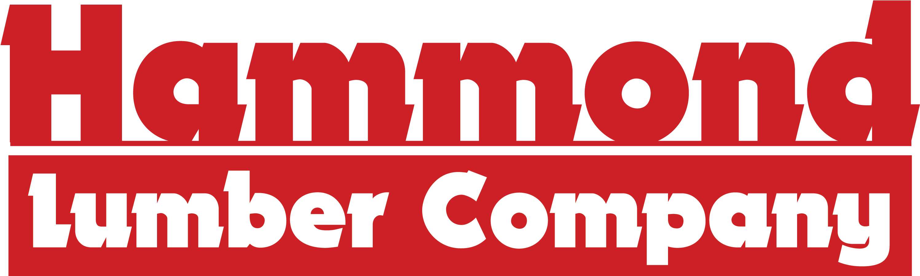 Logo 0nly, Red Letters, Png - Hammond Lumber Logo (3000x902), Png Download