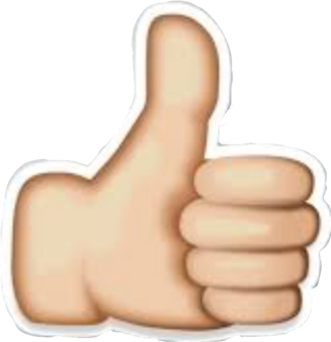 Thumbs Up Youtube Emoji (480x496), Png Download