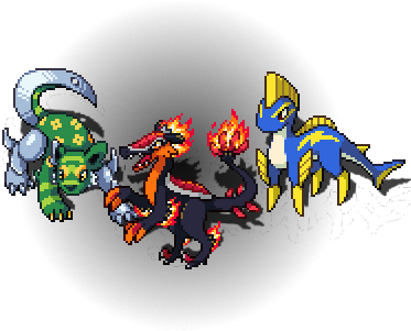Starters-0 - Pokemon Uranium Starters Final Evolution (400x300), Png Download