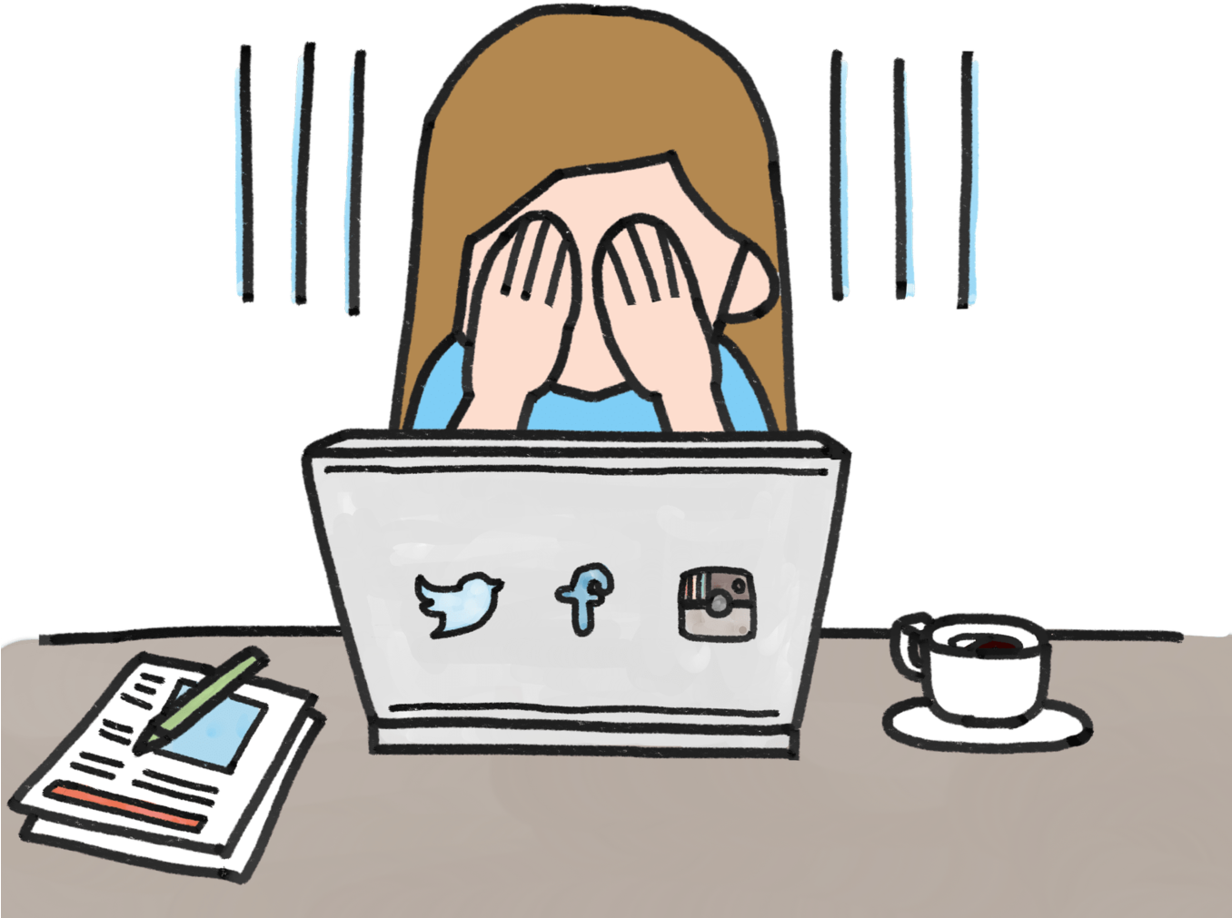 How To Delete Twitter Account Permanently - Victims Of Cyberbullying Cartoon (1280x995), Png Download