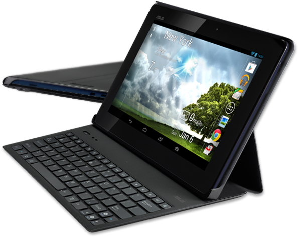 Set It Up For Comfortable Typing Or Video Watching, - Asus Folio Key (606x488), Png Download