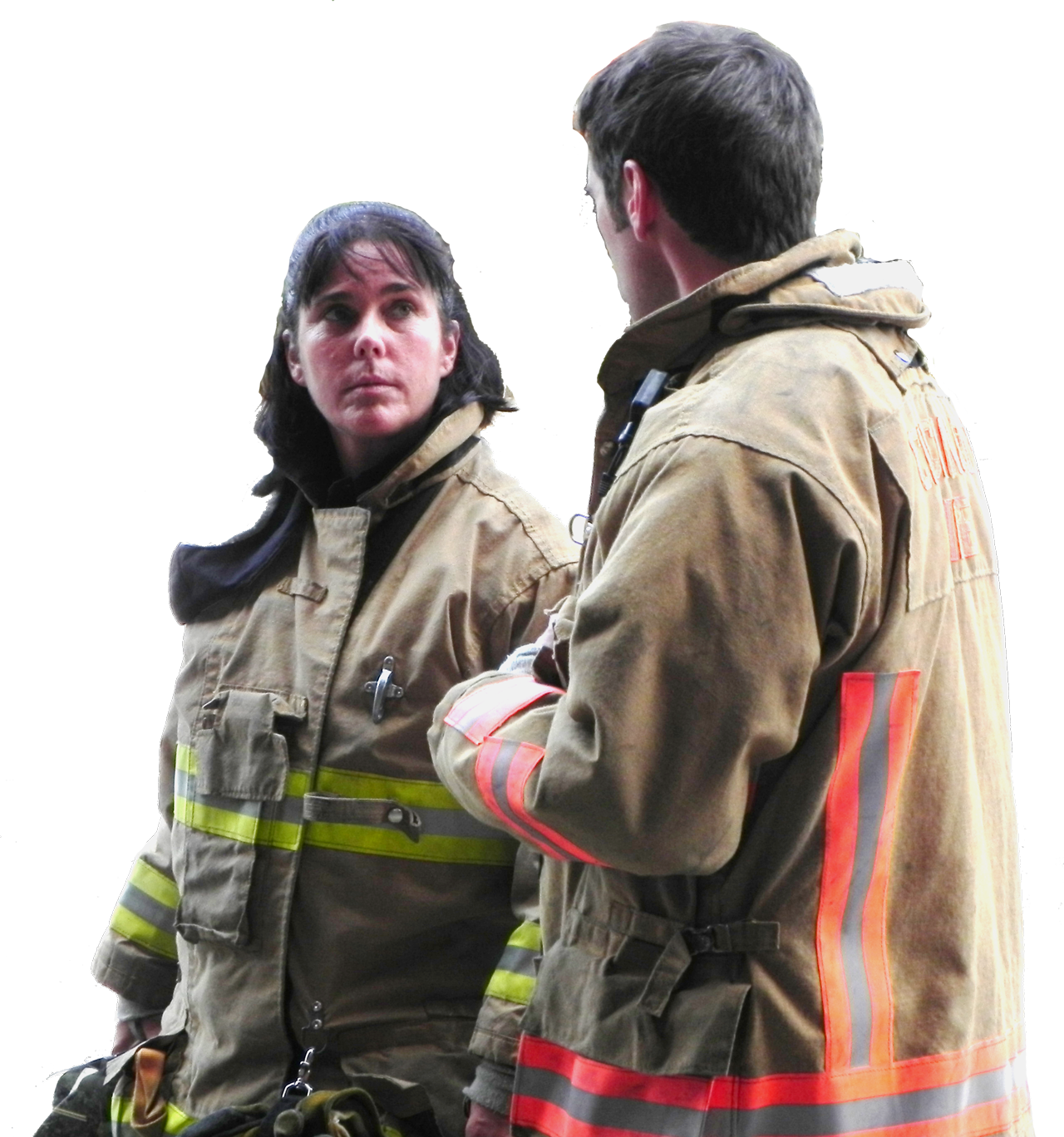 Firemanandfirewoman - Portable Network Graphics (1280x1368), Png Download