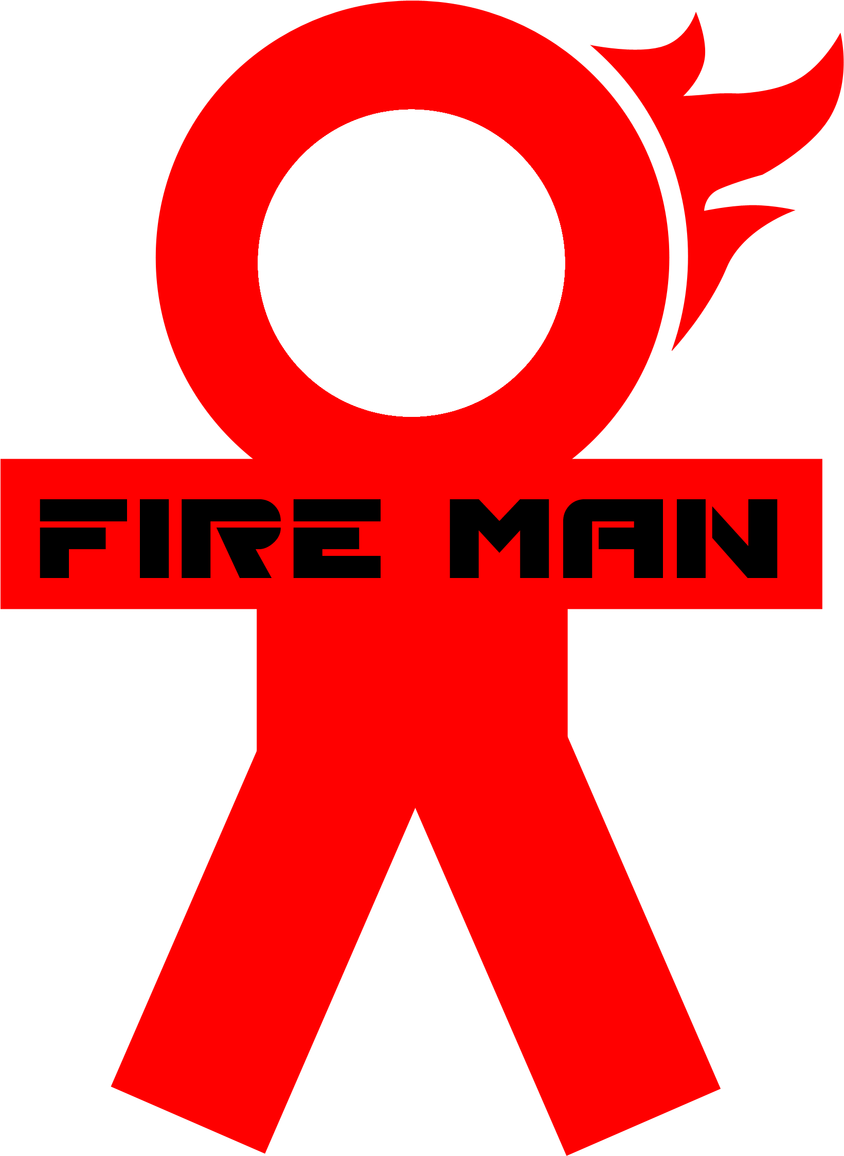 Fireman Logo - Fire Man Logo (2251x2891), Png Download