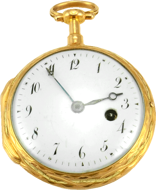 French Jacques Gudin Four Color 18k Gold Pocket Watch - Golden Color Pocket Watch (720x720), Png Download