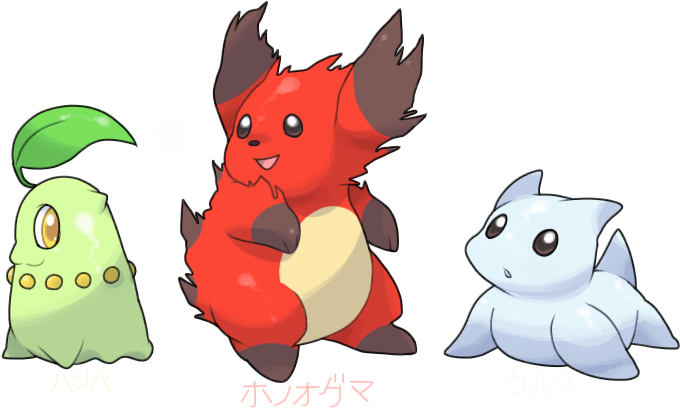 Gen 2 Beta Starters (800x500), Png Download