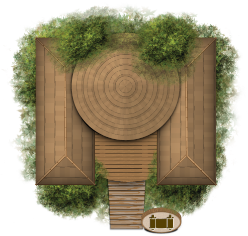 Treehouse Library - Transparent Png Fantasy Map (492x497), Png Download