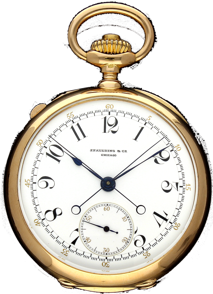 Patek Philippe Split-second Pocket Watch - Watch Waltham (738x1000), Png Download