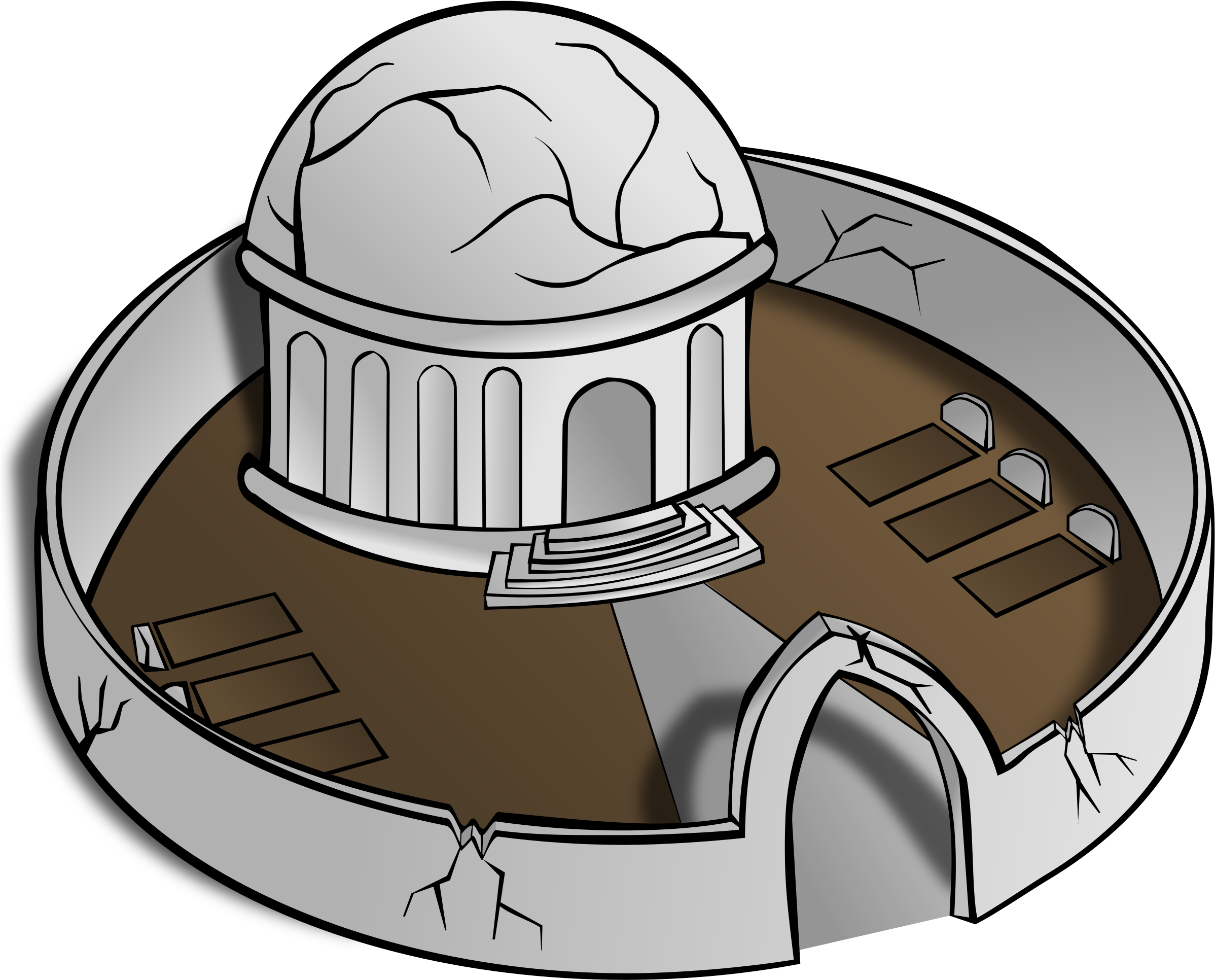 Clipart Map Symbols Monastery Png Rpg Map Monastery - Rpg Map Elements Png (2400x2400), Png Download