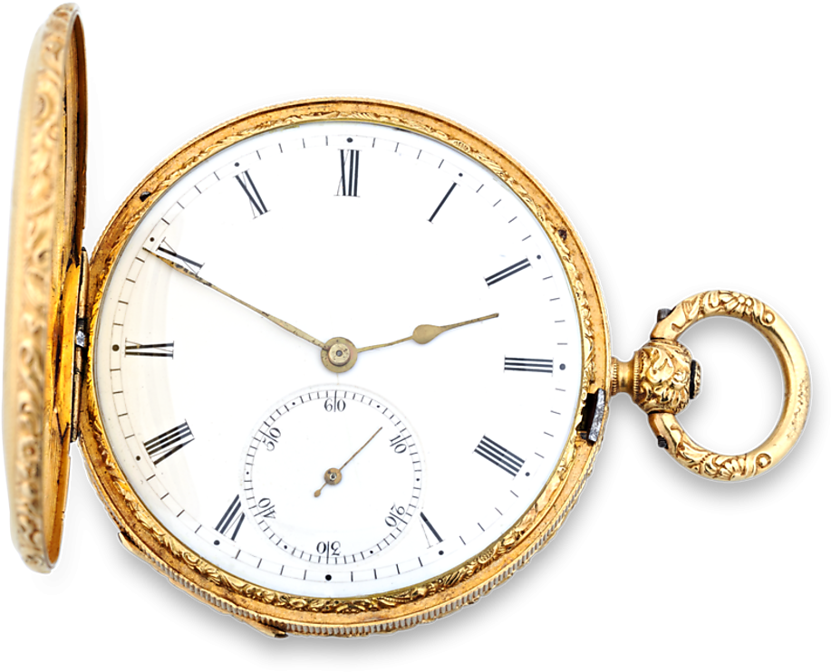 Pope Pius Ix Gold Pocket Watch By Aucoc - Jpeg (1001x800), Png Download
