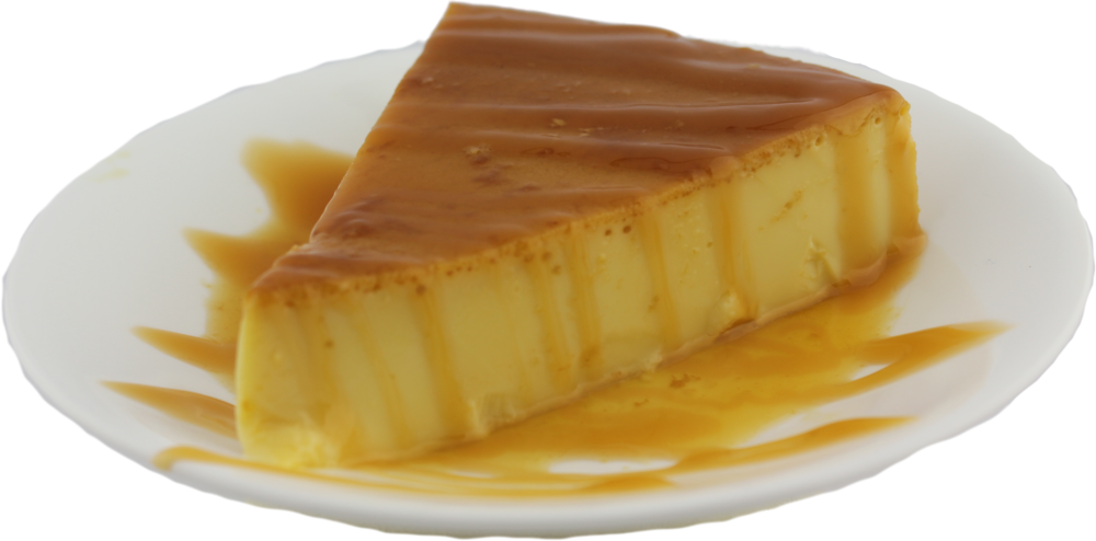 Img 0520 Flan - Flan (1000x494), Png Download