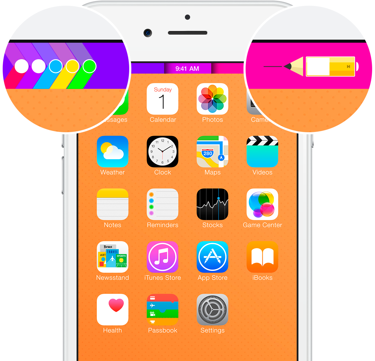 Details Matter - Apple Logo On Status Bar (1288x1242), Png Download