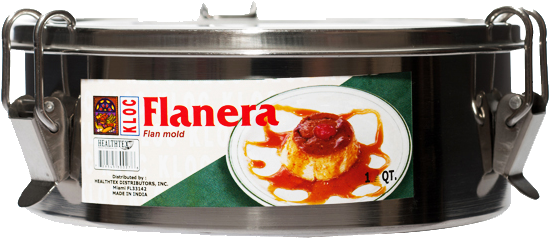 S/s Flan Mold/flanera - Flan Mold 1 Quart Stainless Steel Flanera Free Recipes (600x600), Png Download