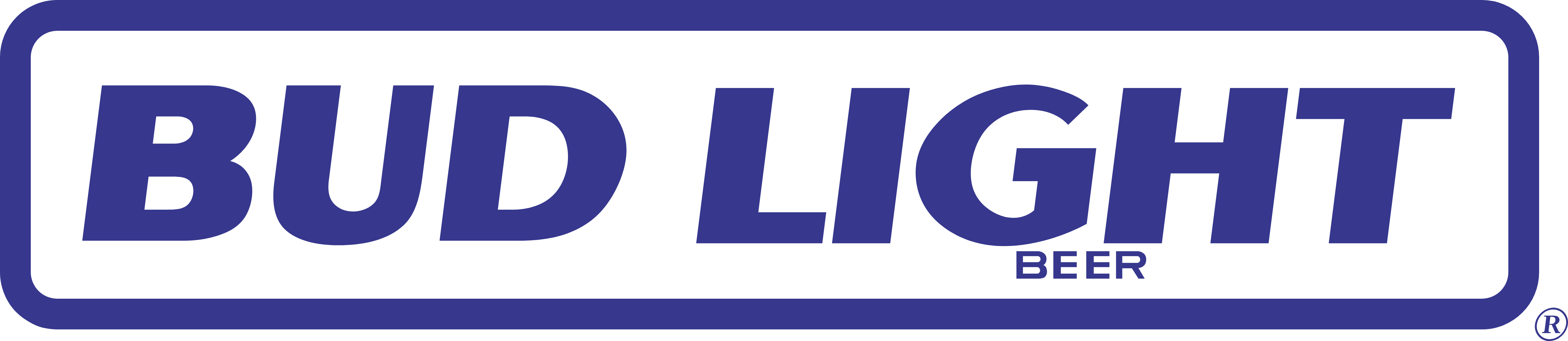 Logo Bud Light Vector (5000x1088), Png Download