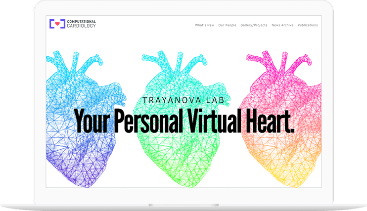 Computational Cardiology Website Displayed On A Computer - Computational Cardiology (742x427), Png Download