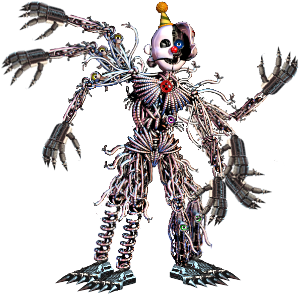 Nightmare Ennard - Old Funtime Foxy (600x589), Png Download