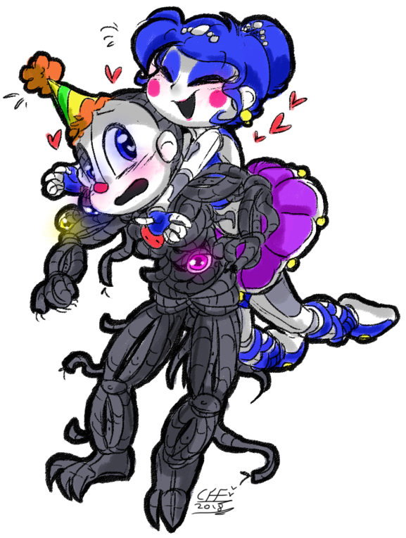 Ballora X Ennard I Ship Ennard And Baby But Ok I Ship - Five Nights At Freddy's (600x781), Png Download
