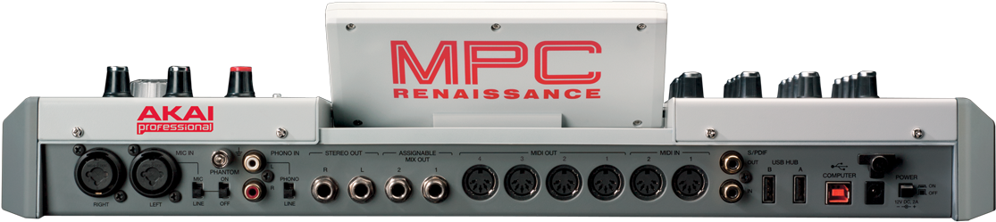 Akai Mpc Renaissance - Mpc Renaissance Back Panel (1200x750), Png Download