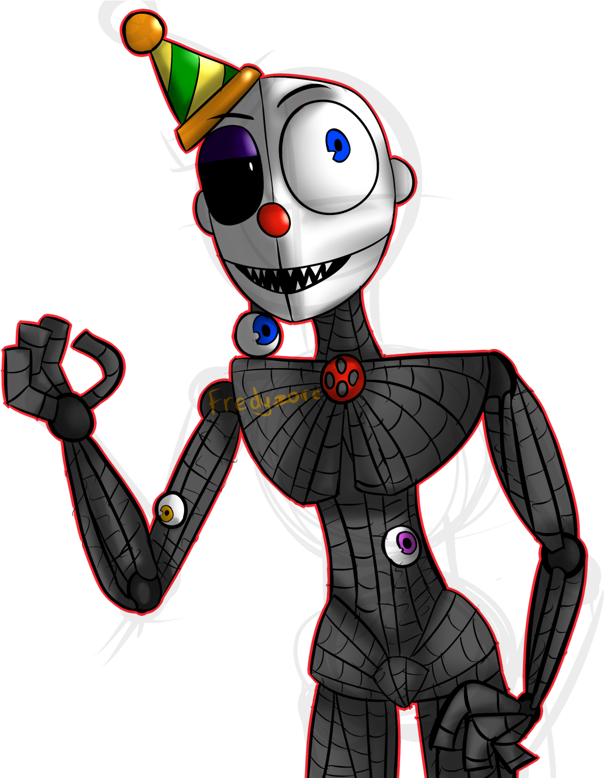 “finally I Drew Ennard As Much Accurate, As It Is - Cartoon (1280x1527), Png Download