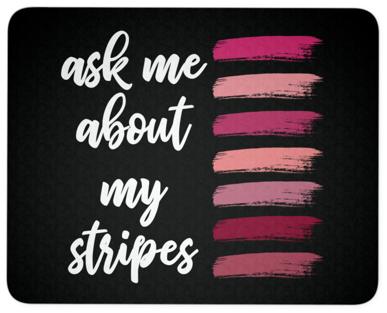 Ask Me About My Stripes Swatches White Or Black - Computer (900x900), Png Download