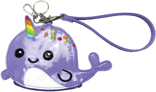 Narwhal Purse Key Chain - Handbag (550x550), Png Download