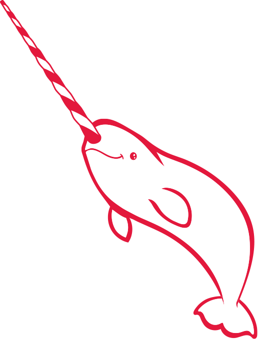 Peppermint Narwhal - Narwhal Team Logo (516x679), Png Download