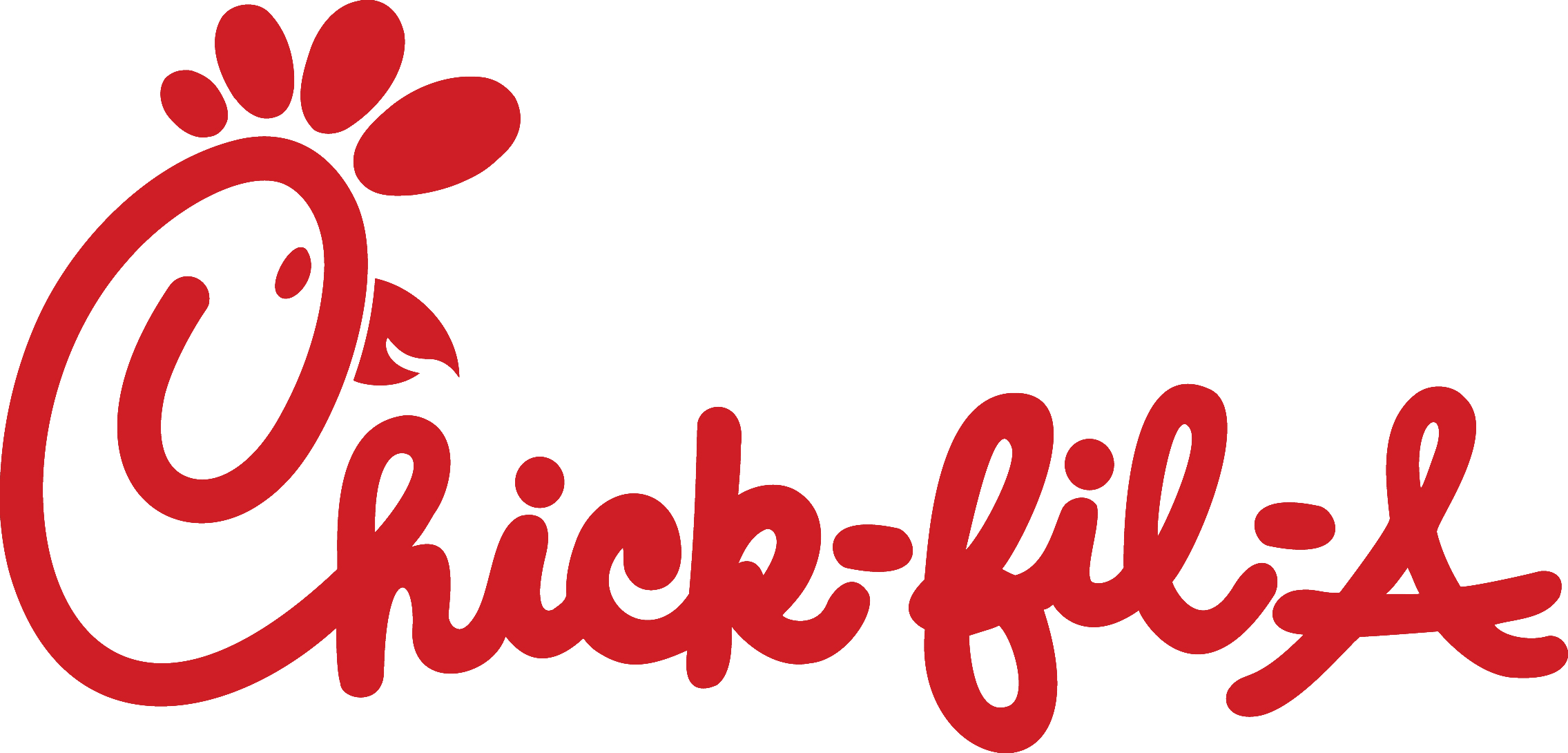 Chick Fil A Logo Png - Clipart Chick Fil A Logo (2271x1090), Png Download