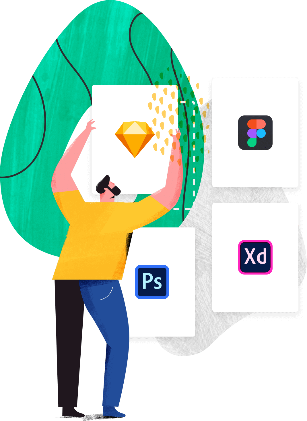 Open And Inspect Any Design Without Design Tools - Avocode (1070x1466), Png Download