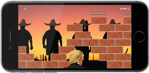 President Game Twitter Replies - Donald Trump (500x243), Png Download