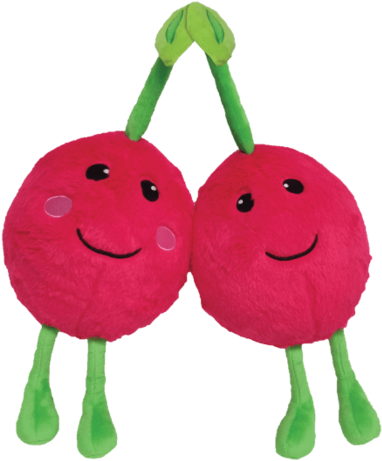 Cherries Bff Furry Pillow - Smiley (480x480), Png Download