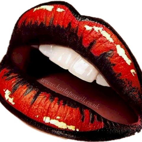 Pop Art Make Up Lips (480x480), Png Download